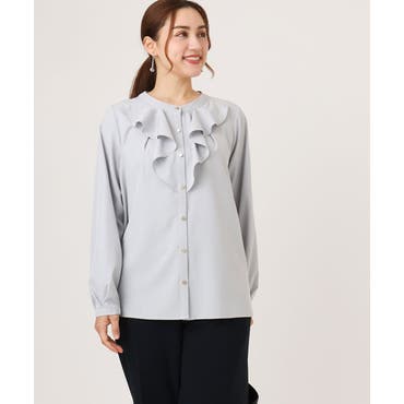 ガニー シャツ ブラウス ブルー レディース GANNI F8638 694[品番