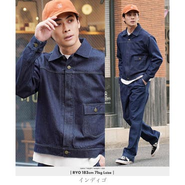 ROCAWEAR ロカウェア【R0812J990】 ≪カラースティッチデニムジャ