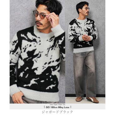 サガラ刺繍風ひまわり総柄ニット ストリート系 オラオラ系[品番