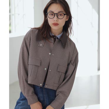 ノーカラー ジャケット ブルゾン[品番：LGMW0005644]｜La-gemme