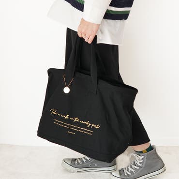 新品同　GUM スタッズ付きトートバッグ　黒×イエローゴールド 新品同 GUM スタッズ付きトートバッグ 黒×イエローゴールド