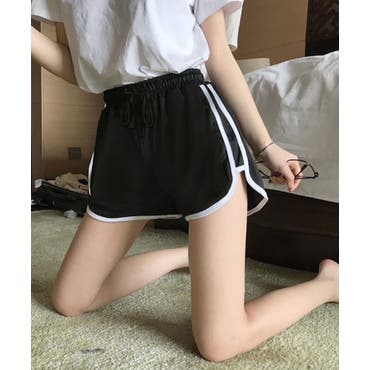 サイドラインショートパンツ レディース 夏[品番：NELW0000833