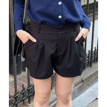 センタープレスツータックショートパンツ ショートパンツ