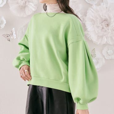 配色切替えビッグTシャツ ゆったり オーバーサイズ[品番:SHNW0007393