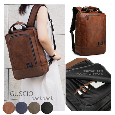 zucchero キャンバスxカウレザー リュック[品番：BCYW0033303