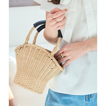 ハンドバッグ ショルダーバッグ かごバッグ[品番：JOKW0017131