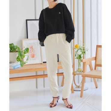 コーデュロイポケット付きワイドパンツ コーデュロイパンツ