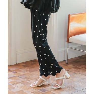 本物の モノトーン花柄パンツ[品番：PA000011835]｜coca（コカ）の その他