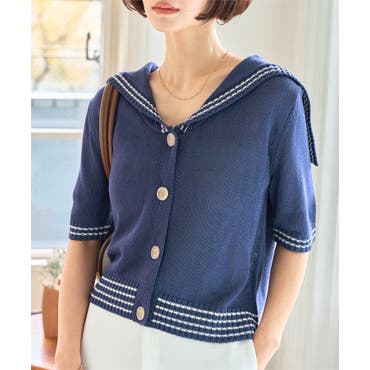 2WAYセーラー襟長袖ジャケット[品番：IGAW0003985]｜axes femme