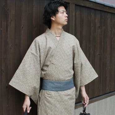 メンズ 男性 浴衣 単品 15 網縞茅茶 品番 Teiw 京のおしゃれ屋 キョウノオシャレヤ のメンズ ファッション通販 Shoplist ショップリスト