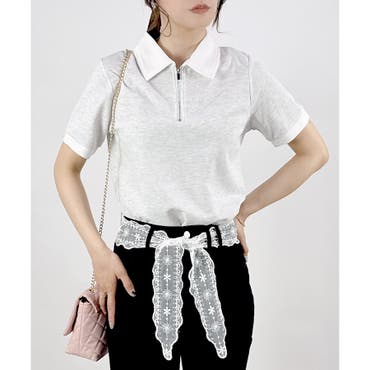 花柄総柄ポロシャツ[品番：STJW0012936]｜Samantha GOLF