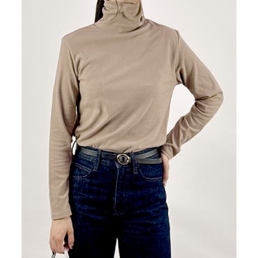 前後2wayウール混タートルネックトップス[品番：XT000011734