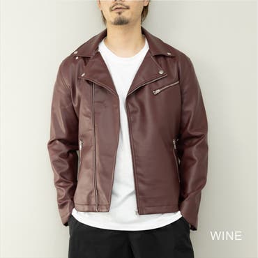 ◇ダブルライダースレザージャケット◇お兄系 Men s[品番