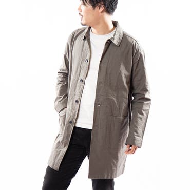 ステンカラーコート メンズ 綿麻 品番 Lwsm ローコスのメンズファッション通販 Shoplist ショップリスト