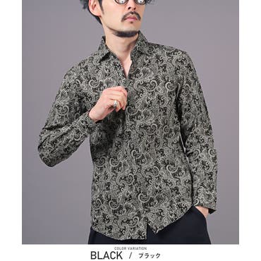 ◇ペイズリー柄長袖シャツ◇[品番：JG000010587]｜JIGGYS SHOP