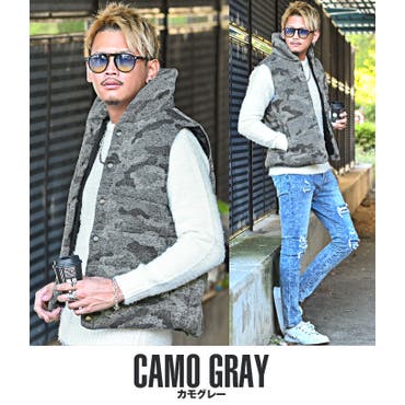 お兄系 メンズジャケット【BERNINGS SHO(バーニングスショウ)ファー付