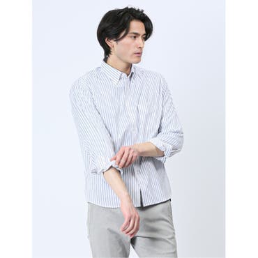 デニム調スタンドカラーシャツ[品番：ITKW0005874]｜MICHEL