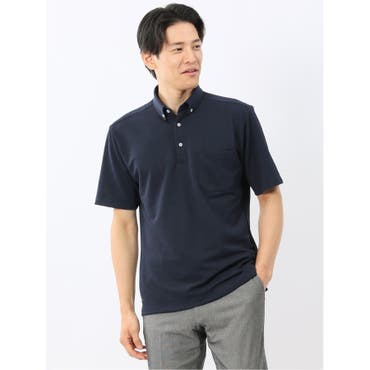 メンズ ゴルフ PF ストレッチ ハイブリッドネック 半袖