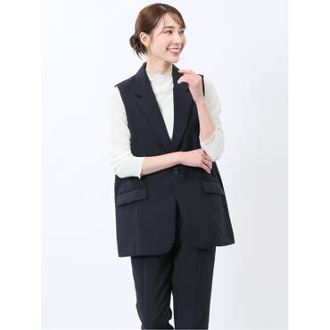 レースロングベスト[品番：LAVW0016473]｜Leilian PLUS HOUSE