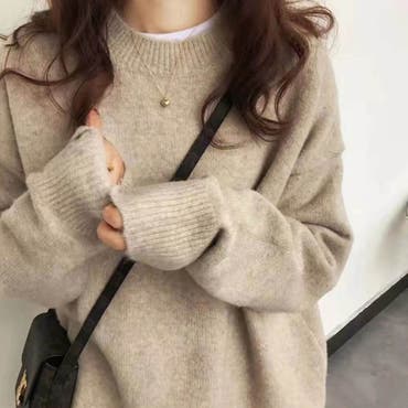 ミックスカラーオーバーニット ユニセックス カラーニット[品番