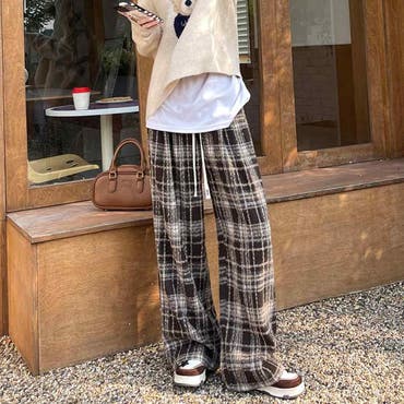 楽天市場】ワイドパンツ トールサイズ レディース 高身長 綿混
