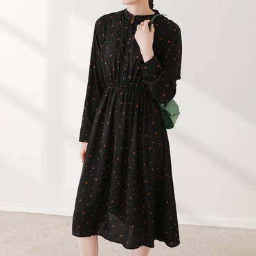 somari imaginationラッフルプリーツ花柄ワンピース [品番