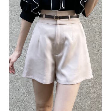 ELISABETTA FRANCHI ショートパンツ ハイウエスト ホワイト
