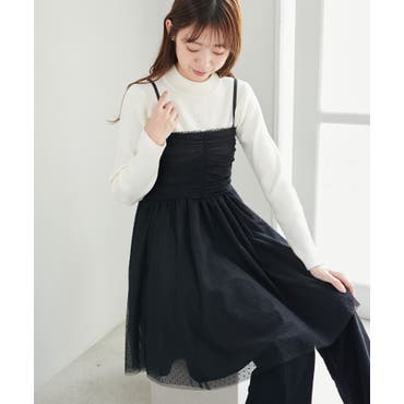 MERCURYDUO サイドリボン トップス 長袖 MERCURYDUO ニット セーター BIGリボン付きニットトップス