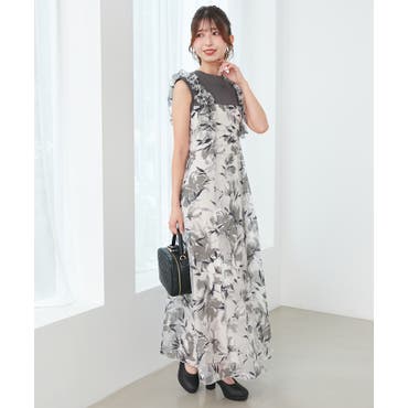 花柄オールインワン[品番：SPRW0002396]｜SpRay（スプレイ）の