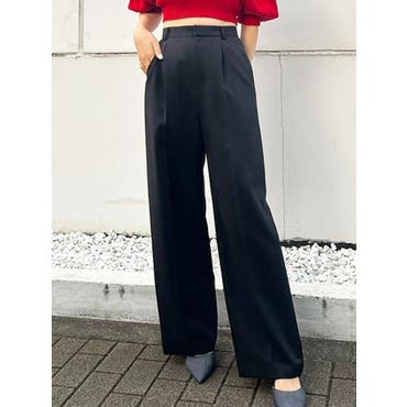 サスペンダー付ハイウエストワイドパンツ[品番：SPRW0004875