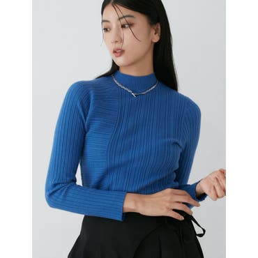 リブ編みTシャツ カットソー Tシャツ[品番：KPDW0000140