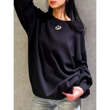 GYDA Symmetry GYDA ニットドッキング スウェットトップス