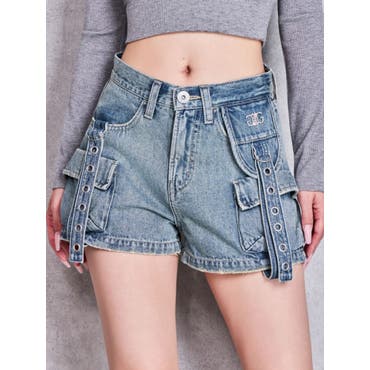 d.i.a. ダメージ加工デニムショートパンツ 23 ダメージ加工カットオフデニムショートパンツ 春夏新作 韓国