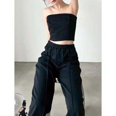 ニュアンス柄ベアトップ【ちゃんかお着用】mavily[品番：BCQW1876236