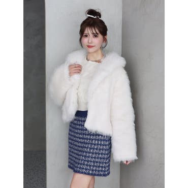 ミックスフェイクファーコート[品番：MKSW0027449]｜MURUA