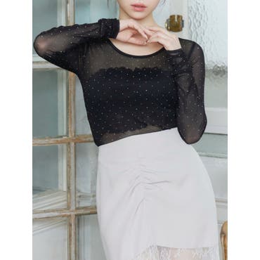 CHANEL ココビーチ トップス リボン CCロゴ 花柄 シアー リボン柄シアートップス[品番：PVBW0009000]｜privatebeach