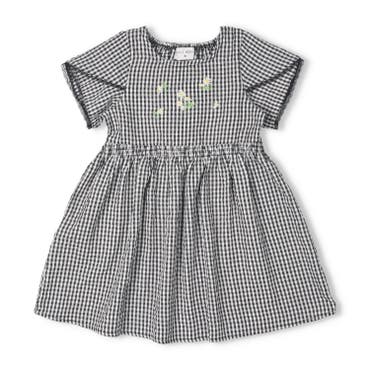 チェックワンピース 子供ドレス 夏サマー[品番：II000008773