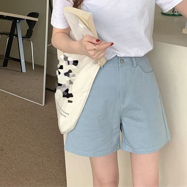 デニム ショートパンツ バイカラー[品番：TY000007836