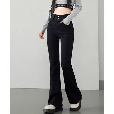 LANVIN en Bleu★グラデーションバギーデニムパンツ LANVIN en Bleu（ランバンオンブルー）の「グラデーションバギー