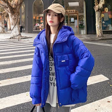 スタンドカラー中綿エコダウンジャケット【韓国ファッション】[品番