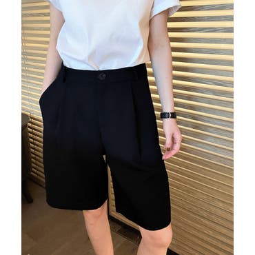 ハイウエストキュロットショートパンツ WEB限定 レディース[品番