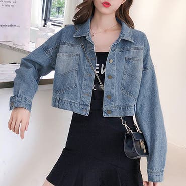 gibous china stitch denim tops