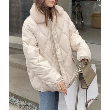 ナイスクラップ ベルト付きミドルフェイクダウンジャケット ナイスクラップ ベルト付きミドルフェイクダウンジャケット one