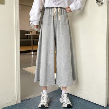 ウエストゴムガウチョパンツ 9158[品番：XB000009471]｜G&L