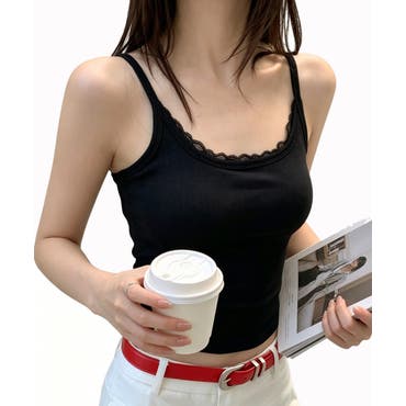 蝶々モチーフ付きでキレイに決まる バタフライ キャミソール[品番