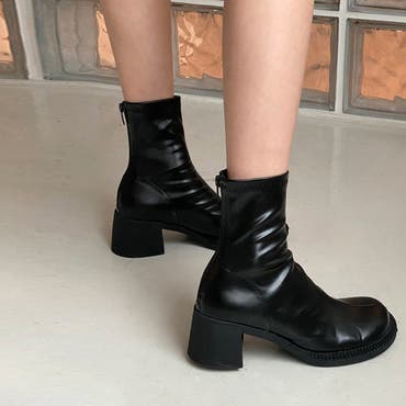 ストレッチレースアップロングブーツ[品番：MKSW0064594