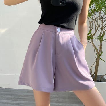バイカラー ショートパンツウェットスーツ ハーフジップ 5060901 ショートパンツ ハイウエスト 細見え 夏[品番：AGCW0004299