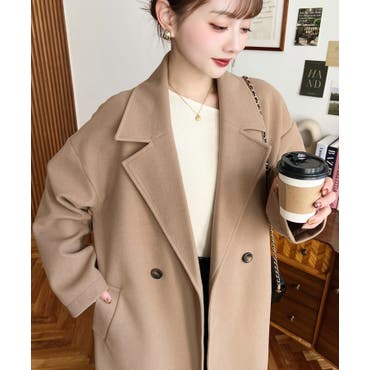 スプリングコート トレンチ ロング ボリュームスリーブ ショールカラー