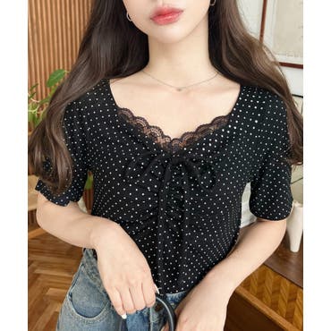 SA VILLE / SA VIE ドット柄シャツブラウス シャツ/ブラウス|トップス|SA VILLE / SA VIE|商品一覧｜ANAYI