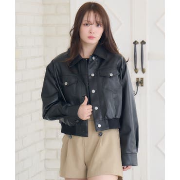 ひょっこりスカラーちゃん柄デニムシャツアウター[品番：SRSW0000333